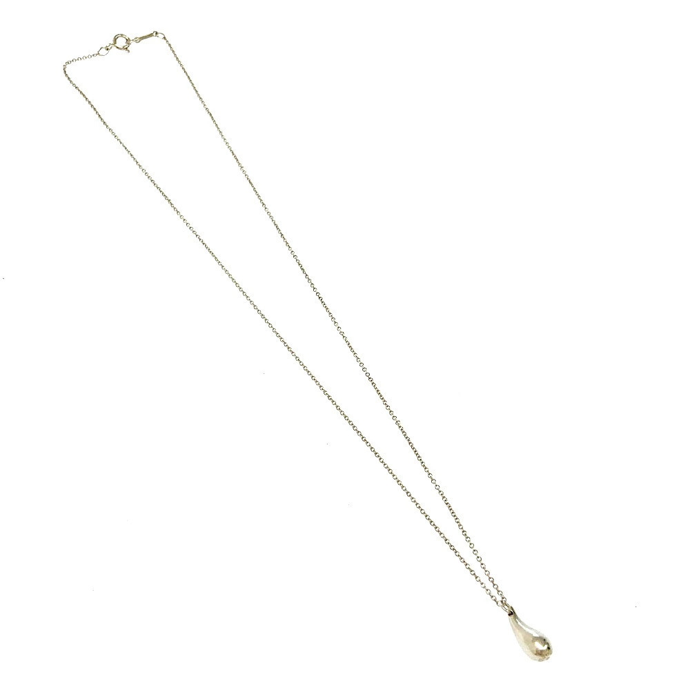TIFFANYCo Tiffany Co Silver Elsa Peretti Teardrop Necklace Sterling Silver